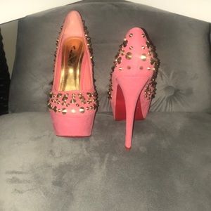 Coral heels